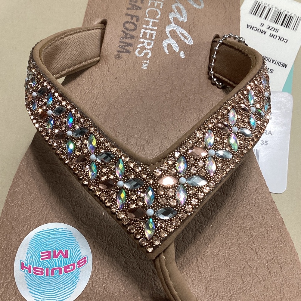 NWT Skechers Cali Meditation Made You Blush flip flop - Picture 5 of 14